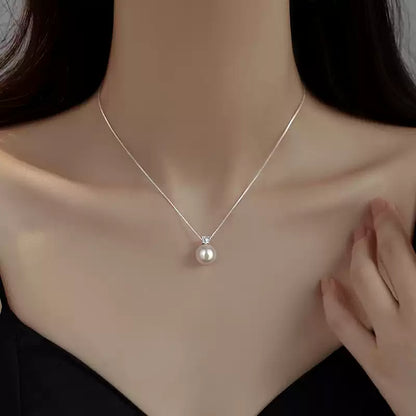 999 Silver Pearl Necklace