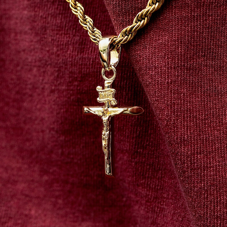 18K gold plated Cross Pendant Necklace