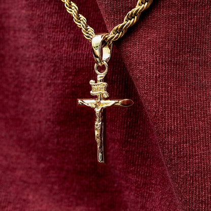 18K gold plated Cross Pendant Necklace