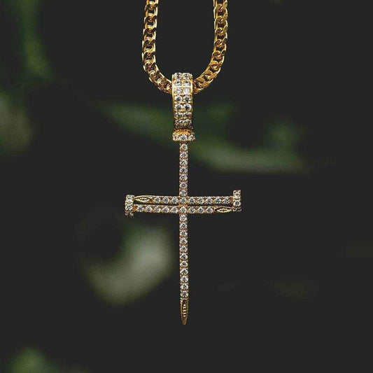 Nail Cross Necklace