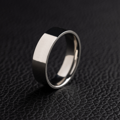 Flat Band Tungsten Ring