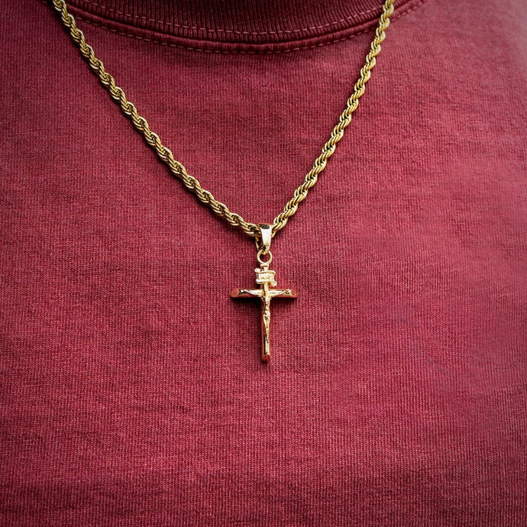 18K gold plated Cross Pendant Necklace