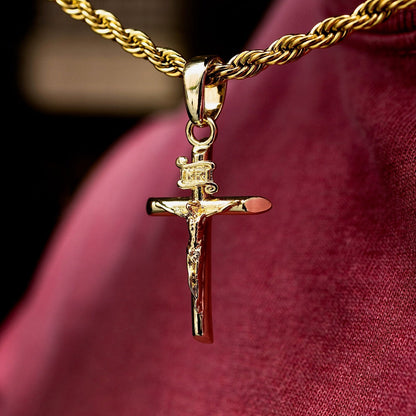 18K gold plated Cross Pendant Necklace