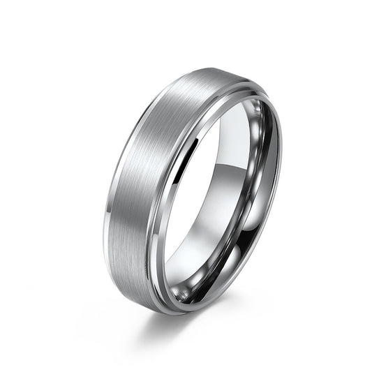 6MM-10MM BRUSHED TUNGSTEN RING