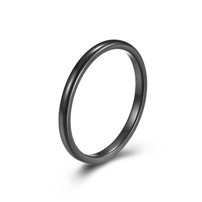 BAGUE MINIMALISTE EN TUNGSTÈNE 2MM