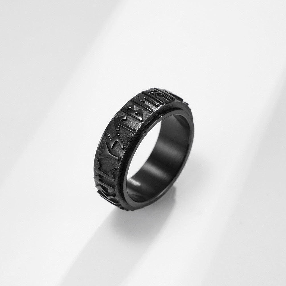 8MM ROTATABLE TITANIUM RING