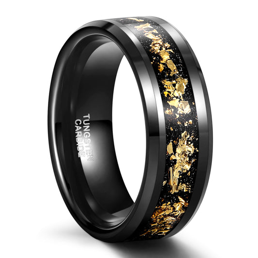 Galaxy Inlaid 8MM Tungsten Ring