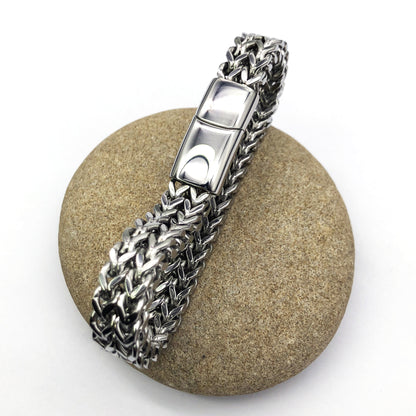 Double Row Foxtail Wheat Chain Bracelet