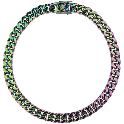 Rainbow Cuban Bracelet / Necklace