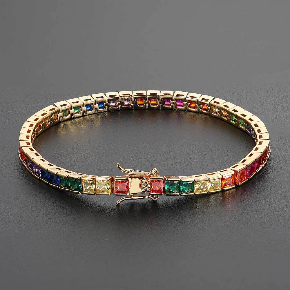 Colored Zirconia Tennis Bracelet