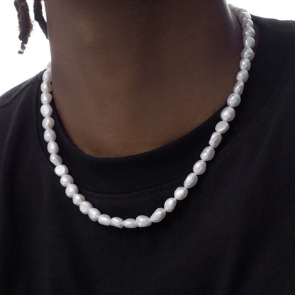 Unique-shaped Natural Pearl Necklace