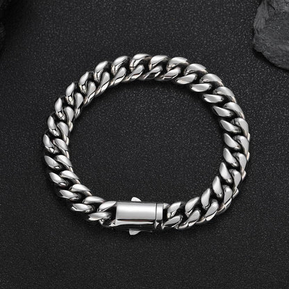 Cuban Link Bracelet-8mm/12mm