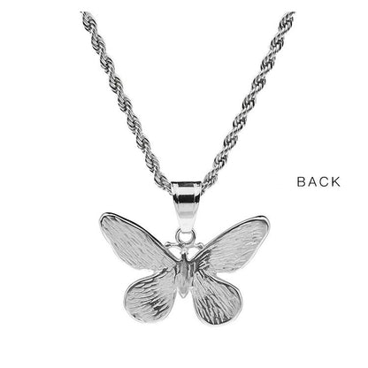 Zirconia Butterfly Necklace