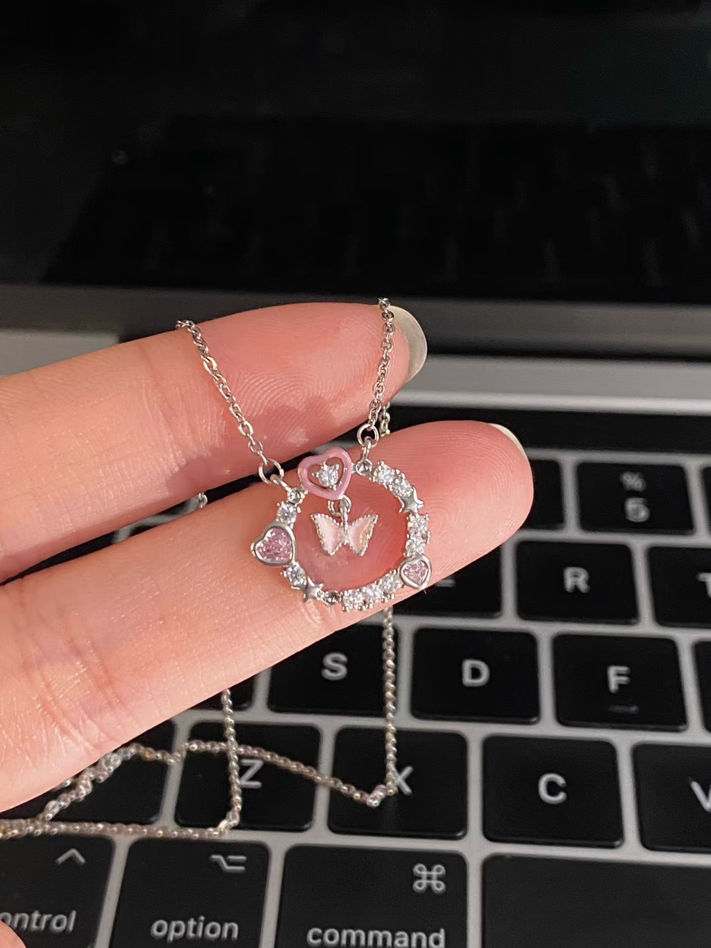 925 Sterling Silver Heart-shaped Necklace