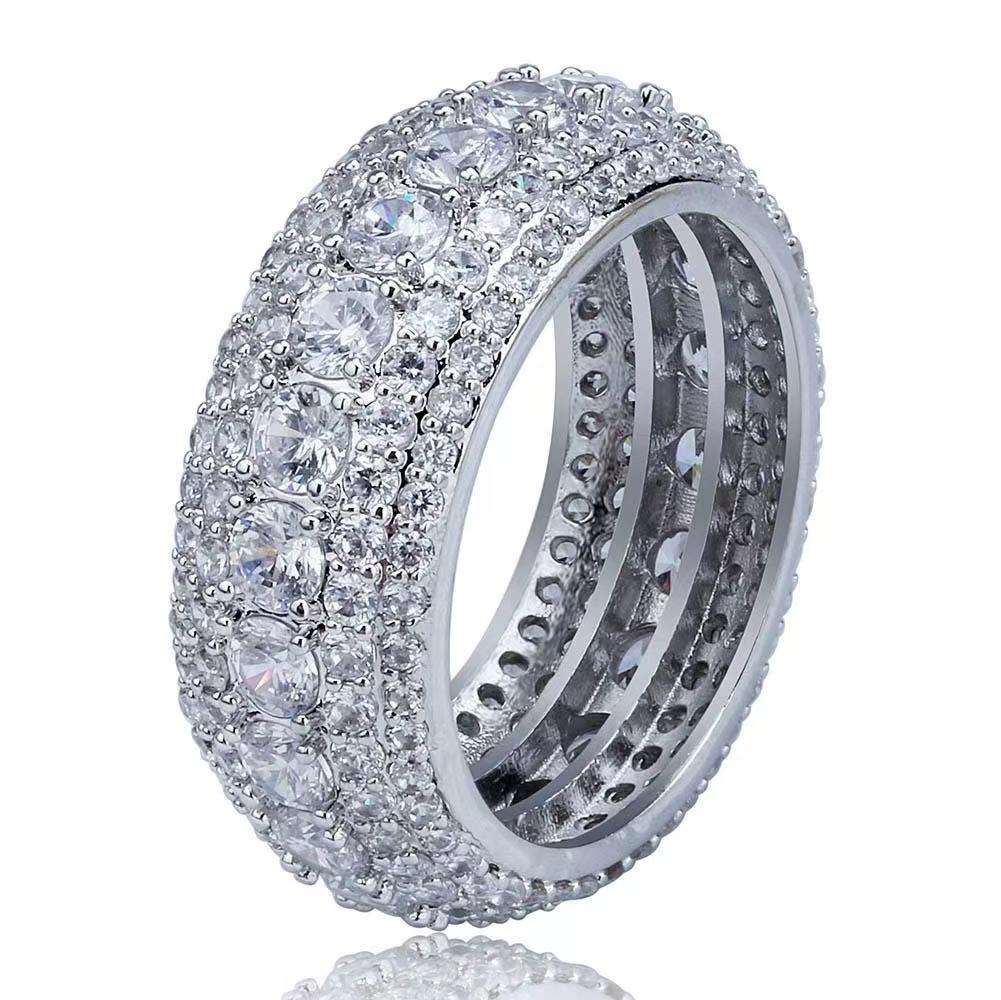 5 Layer Zircon Band Ring