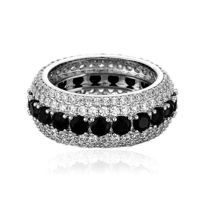 5 Layer Zircon Band Ring