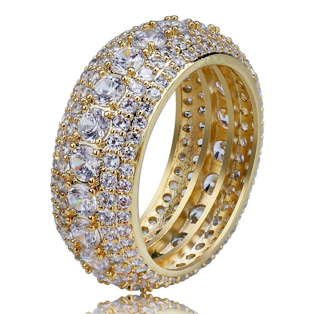 5 Layer Zircon Band Ring