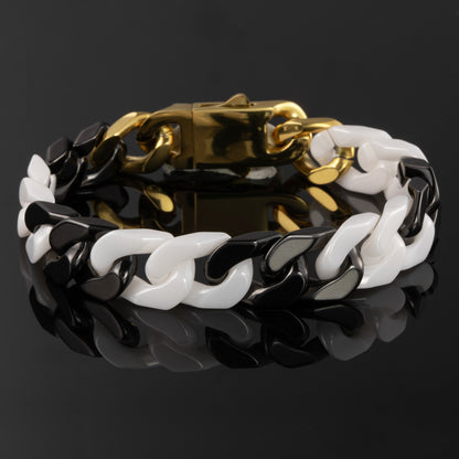 Panda Ceramic Cuban Bracelet