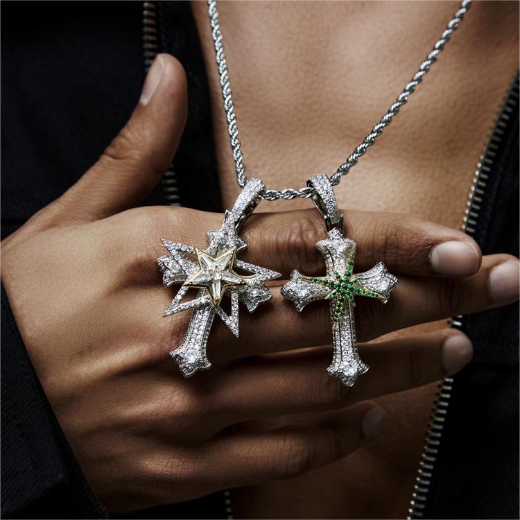 Rotating Cross Necklace