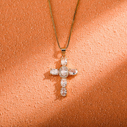 Cross Zirconia Necklace