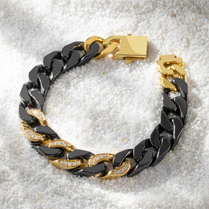 Zircon Ceramic Cuban Bracelet/Necklace